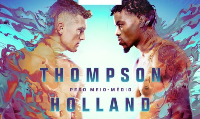 Thompson x Holland, no UFC