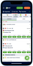20Bet aplicativo móvel