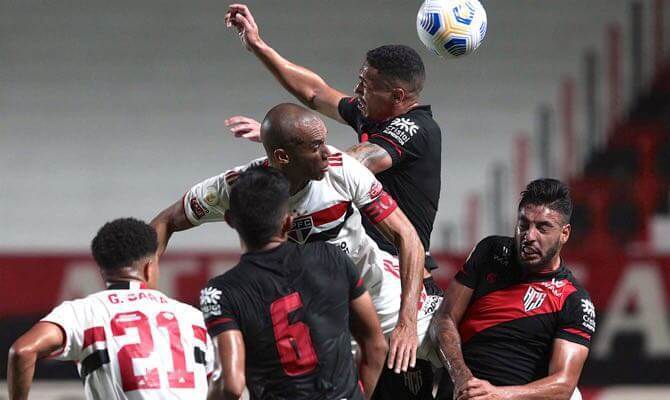 Atlético-GO x São Paulo no primeiro turno da Série A do Brasileirão 2021