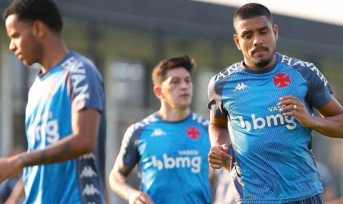 Treino do Vasco para o jogo contra a Ponte Preta na Série B 2021